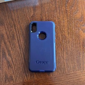iphone x/xs otterbox phone case (indigo blue)